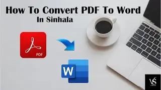 How to convert PDF file to Word document using word software | PDF file word document කරමු.