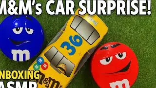 M&M’s Car Surprise! Red, Blue & Yellow Characters! | Satisfying Unboxing ASMR