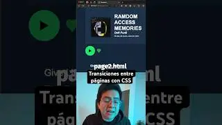Transiciones entre paginas solo con CSS
