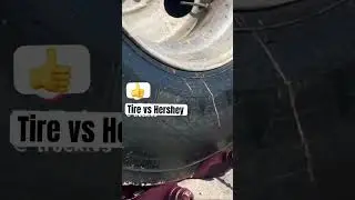 Tire vs Hershey syrup #youtubeshorts #shorts