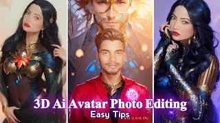 3D Avatar | Ai Photo Editing | Easy Steps | MidJourney 3D Ai Editing | Ps Editing Master | #aiavatar