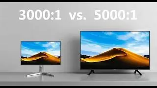 Contrast ratios 3000:1 vs 5000:1 MSI Pro MP223