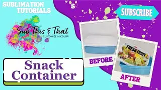 Plastic Snack Container for Sublimation