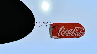 Black Hole versus giant Coca Cola