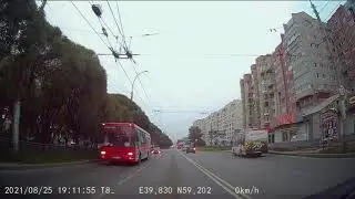 TrendVision 4K - пример записи задней камеры в Full HD