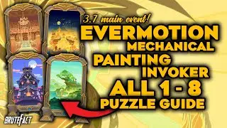 All 1 - 8 Evermotion Mechanical Painting Invoker Puzzle Guide | Genshin Impact 3.7 Gears Event