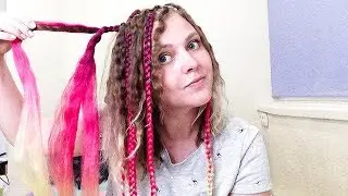 KANEKALON IS ALIVE))) Unbraiding AFROKOS. How to unbraid braids with kanekalon? LOZNITSA