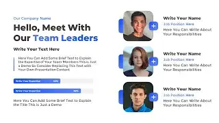 Animated PowerPoint Team Slide Template