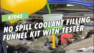OEMTOOLS 87045 No Spill Coolant Filling Funnel Kit with Tester