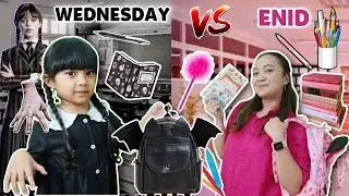 SAMANTHA WEDNESDAY VS ENID MAMA HUNT FOR SCHOOL SUPPLIES IN ALL PINK AND BLACK 24 ALL PINK BLACK