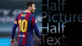 Half Text Half Picture | Typography | illustrator typography |