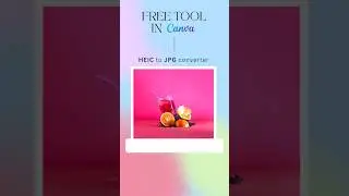 Free HEIC to JPG Converter Tool in Canva! How to convert the file format in one click?! 