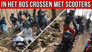 In het BOS crossen met 2T SCOOTERS 🔥