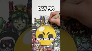Day 96 Drawing EVERY Brawler - Ziggy🤯 