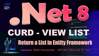 How to return a list and bind to view using Entity Framework in dotnet 8 (.NET 8) in Hindi