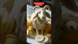 wow banana 🍌 carving art #banana #shortsfeed #youtubeshorts #shorts