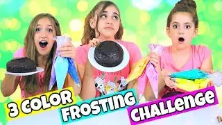 3 Colors of Frosting Piping Bag Challenge!