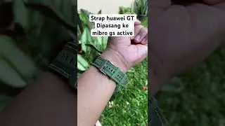 Gini jadinya strap huawei GT di pasang ke mibro gs active, jadi beda #strapuniversal22mm