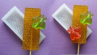Соты с Пчёлами Леденцы на палочке - CandyVik