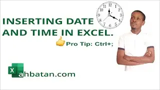 Insert date and time in Excel
