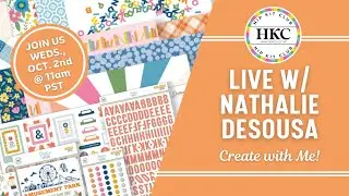 Live With Nathalie - Scrapbook Layout feat. September 2024 kits
