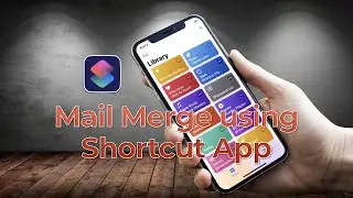 Send email individually by mail merge using Shortcut App (with subtitle)