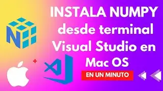 Cómo instalar NUMPY en terminal de VS Code en MacOS en UN MINUTO.