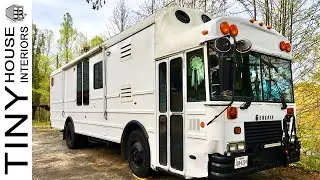 School Bus House, School Bus Converted To Beautiful Home