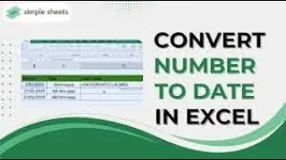 How to convert number to date in excel