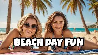 Beach Babes Chilling !
