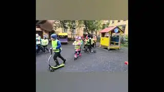 Спортивное развлечение по ПДД 🏁😉🚓🛴🚔🚦#пдд#самокат#дети#правила дорожного движения#ДОУ#