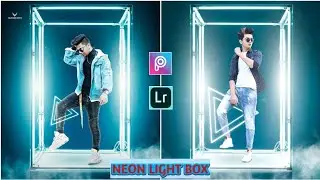 Neon Light box Editing | Picsart | Mk Editz