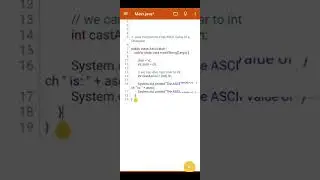 Java Program to find ASCII Value of a  Character | Java Tutorial | Java Basic Program Example