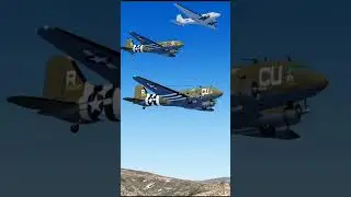 C-47 C-53 D-C3 Formation | D-Day Doll - That's All Brother - Rosinenbomber | X-Plane 11
