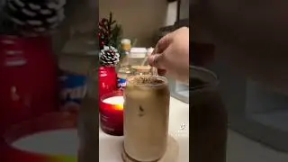 Easy and affordable iced coffee 🤎 #tiktok #shorts #coffee #icedcoffee #food #cooking #asmr #drinks