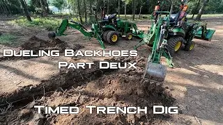 Dueling Backhoes Part 2 - More work and more fun