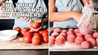 How to Freeze Tomatoes - Super Easy Trick!