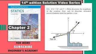 2-1 Statics Hibbeler 14th Edition (Chapter 2) | Engineers Academy