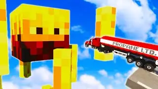 Cars vs Minecraft Blaze – Teardown