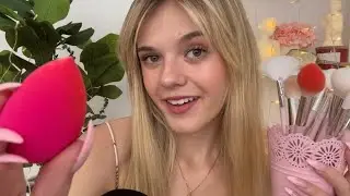 ASMR Girl Who's Obsessed With You Does Your Makeup 🍒💋 (ft.dossier)