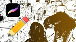 How to Color the LINES on IMPORTED art in Procreate! (color holds)