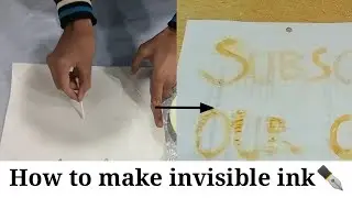 Making Invisible ink at home ✒️😀 Easy  and simple DIY project/Nebula TV Official/