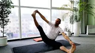 Красивая связка асан, для разминки.