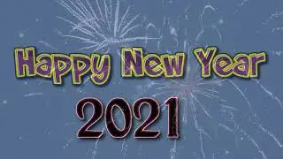 Happy New Year  2021 Blue Screen Background Free HD Videos And Clips 2020