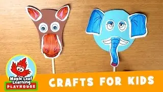 Animal Mask Craft for Kids #2 | Maple Leaf Learning Playhouse