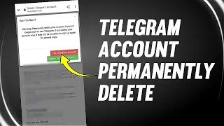 How to delete telegram account permanently || telegram account delete kaise kare
