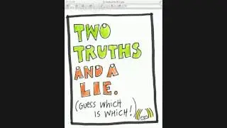 Intermediate English Speaking Class, game, 2 truths 1 lie