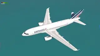 X-Plane 11.30 Toliss A319 v1.3.1 CIRCLING APPROACH CALVI RWY 36 | LIRF - LFKC Full Flight