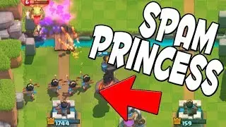 Спамим принцес Clash Royale