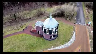 Flight over A small monument of cooperation the NETHERLANDS